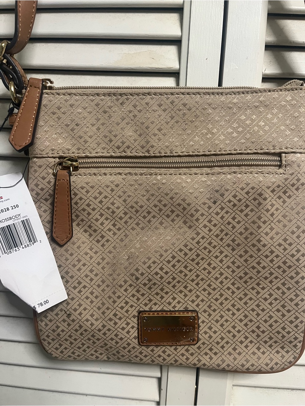 Tommy Hilfiger Tan Crossbody Bag NWT - Picture 2 of 6